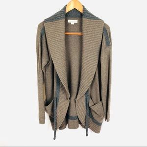 LABEL + thread cashmere cardigan tunic sweater